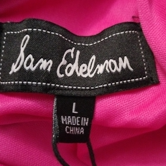 NWT Sam Edelman One Shoulder Dress Size Large Pink - Picture 7 of 7